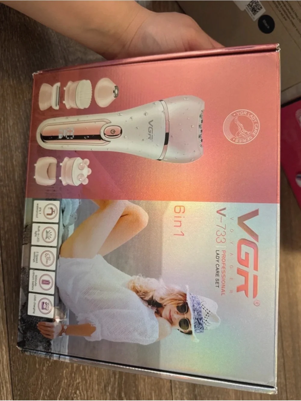 Pink USB Rechargeable Hair Removal & Grooming Kit